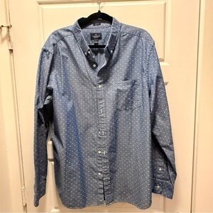 American Eagle Prep Fit Men’s Shirt Button Down Long Sleeve Shirt Size: XXL